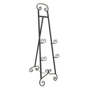 Large 50 Inch Tall Wrought Iron Display Easel Metal Art Stand
